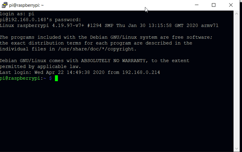 Connecting to Raspberry Pi