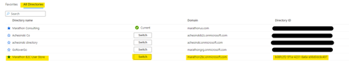 Select the All Directories tab